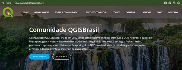 Passo 1. Reprodução: portal da comunidade QGIS