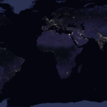 Ao juntar mais de 400 imagens do espaço, a NASA compilou a visão noturna mais abrangente em seu mapa Black Marble 