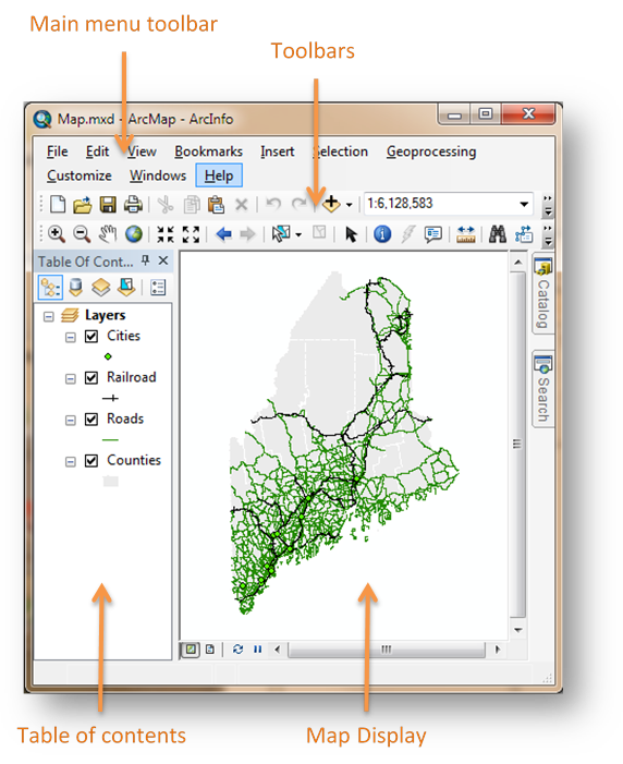 ArcGIS- ABRINDO UM DOCUMENTO NO ArcMAP