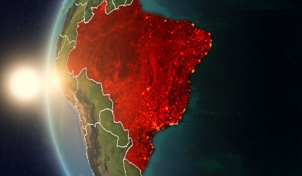 O Mapa do Brasil vai mudar? IBGE registra aumento de 72 km² - Imagem: Canva/Reprodução