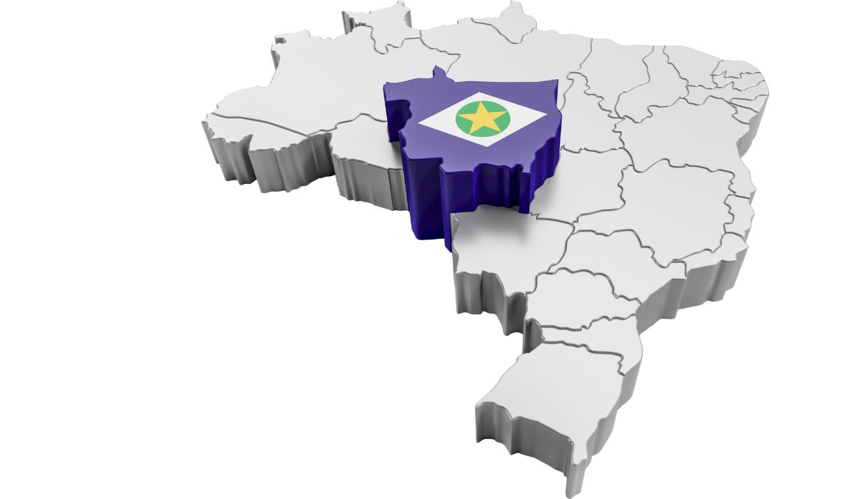 Destaque para o Estado do Mato Grosso - Imagem: Canva/Reprodução Destaque para o Estado do Mato Grosso - Imagem: Canva/Reprodução