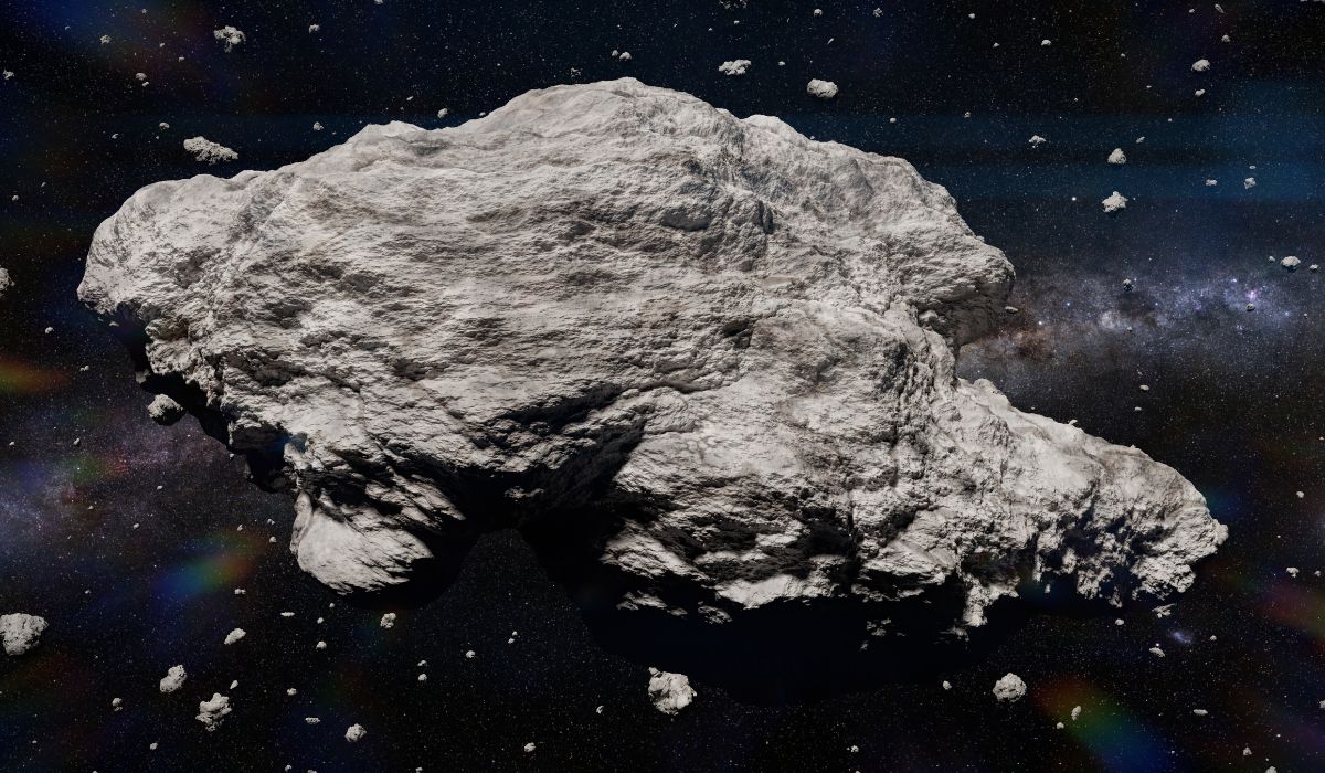 Asteroide 2006 HV5 passará perto da Terra — Imagem: Canva/Reprodução Asteroide 2006 HV5 passará perto da Terra — Imagem: Canva/Reprodução